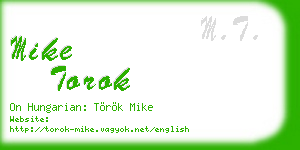 mike torok business card